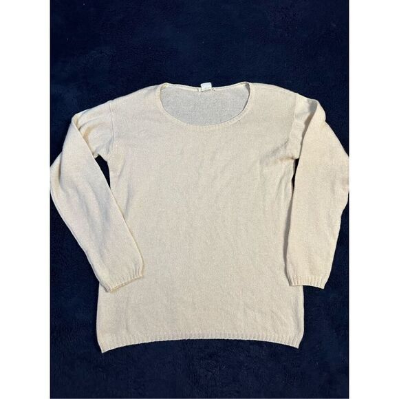 Saverio Palatella Vintage Sweater Pullover Cream Mens Medium B17 READ - Picture 1 of 10